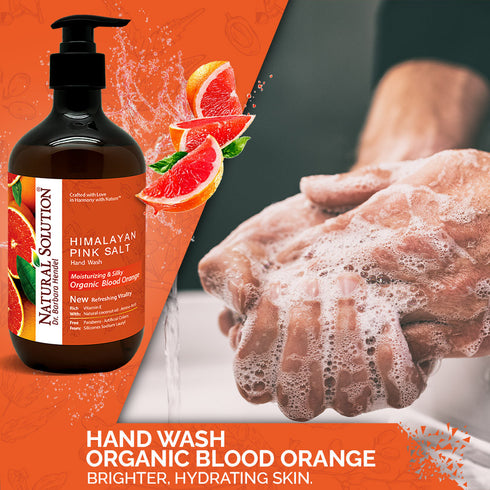Liquid Hand Wash, Blood Orange - 13.5 fl oz | NATURAL SOLUTION